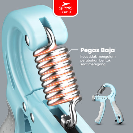 SPEEDS Handgrip Hand Grip 5-60 kg Alat bantu fitness Otot lengan Portable 011-3