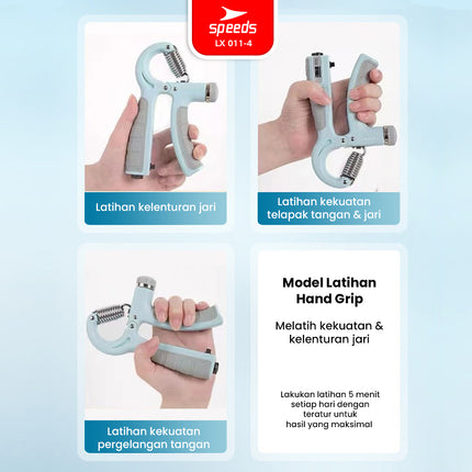 SPEEDS Handgrip 5-60kg Handgrip Stregthener Alat Latihan Cengkeraman Tangan Portabel 011-4