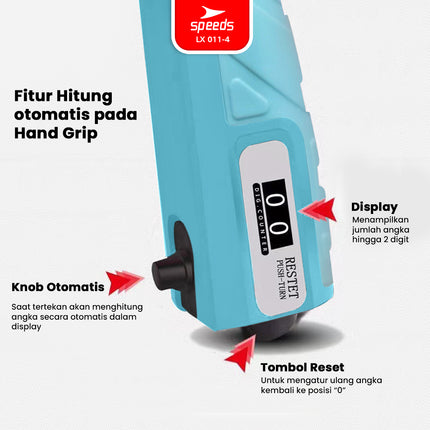 SPEEDS Handgrip 5-60kg Handgrip Stregthener Alat Latihan Cengkeraman Tangan Portabel 011-4