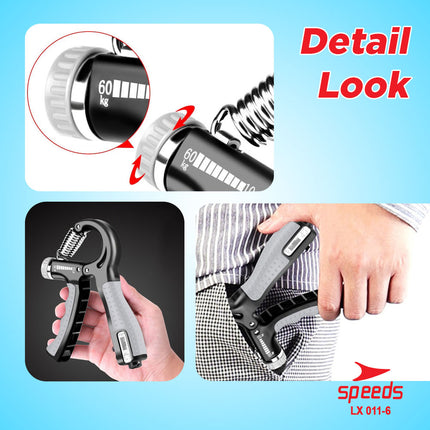 SPEEDS Handgrip Hand Grip 5-60Kg Alat Fitness Tangan Olahraga Gym Fitness 011-6