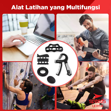 SPEEDS Handgrip Hand Grip 5-60Kg Alat Fitness Tangan Olahraga Gym Fitness 011-6