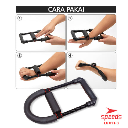 SPEEDS Power Wrist Exercise Alat Olahraga Pergelangan Tangan Forearm Fitness Gym Equipment 011-8