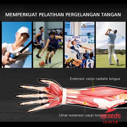 SPEEDS Power Wrist Exercise Alat Olahraga Pergelangan Tangan Forearm Fitness Gym Equipment 011-8