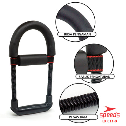 SPEEDS Power Wrist Exercise Alat Olahraga Pergelangan Tangan Forearm Fitness Gym Equipment 011-8