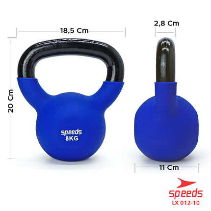 SPEEDS Dumbell Barbel Kettle Alat untuk Membuat Otot Tangan Yoga Barbell Gym 012-10 8kg