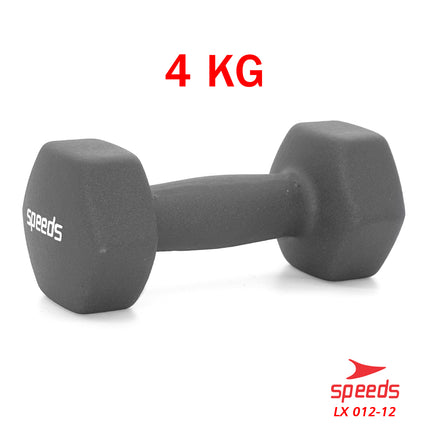 SPEEDS Dumbell Barbel Vinyl Cewek Matrass Yoga Ball Yoga Mat Gym Neoprene Barbel Mini 4kg 012-12