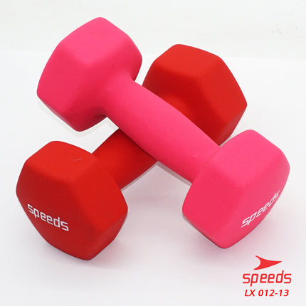 SPEEDS Dumbell Barbel Vinyl cewek matrass yoga ball yoga mat gym Neoprene Barbel Mini 5kg 012-13