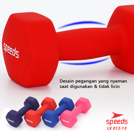 SPEEDS Dumbell Barbel Vinyl cewek matrass yoga ball yoga mat gym Neoprene Barbel Mini 5kg 012-13