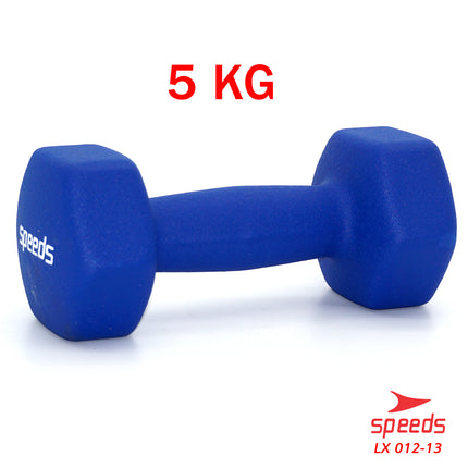 SPEEDS Dumbell Barbel Vinyl cewek matrass yoga ball yoga mat gym Neoprene Barbel Mini 5kg 012-13