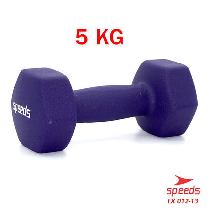 SPEEDS Dumbell Barbel Vinyl cewek matrass yoga ball yoga mat gym Neoprene Barbel Mini 5kg 012-13