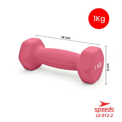 SPEEDS Dumbell Barbel Vinyl cewek matrass yoga ball yoga mat gym  Neoprene Barbel Mini 012-2