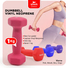 SPEEDS Dumbell Barbel Vinyl cewek matrass yoga ball yoga mat gym  Neoprene Barbel Mini 012-2