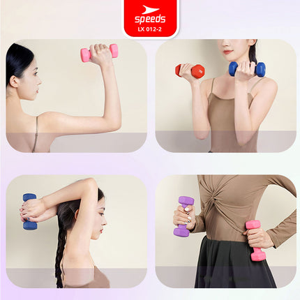 SPEEDS Dumbell Barbel Vinyl cewek matrass yoga ball yoga mat gym  Neoprene Barbel Mini 012-2