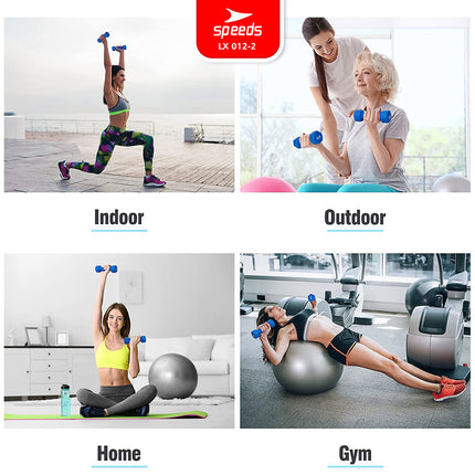 SPEEDS Dumbell Barbel Vinyl cewek matrass yoga ball yoga mat gym  Neoprene Barbel Mini 012-2