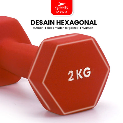 SPEEDS Dumbell Barbel Vinyl cewek matrass yoga ball yoga mat gym Neoprene Barbel Mini 012-3