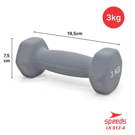 SPEEDS Dumbell Barbel Vinyl cewek matrass yoga ball yoga mat gym Neoprene Barbel Mini 012-4