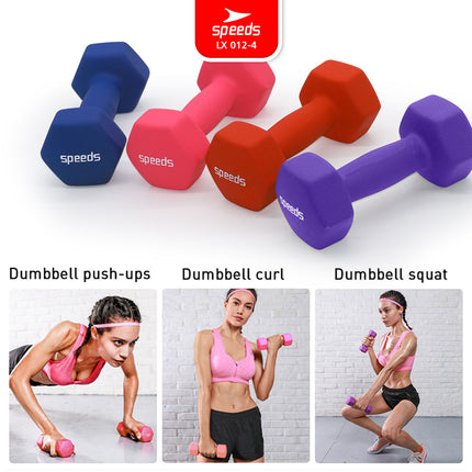SPEEDS Dumbell Barbel Vinyl cewek matrass yoga ball yoga mat gym Neoprene Barbel Mini 012-4