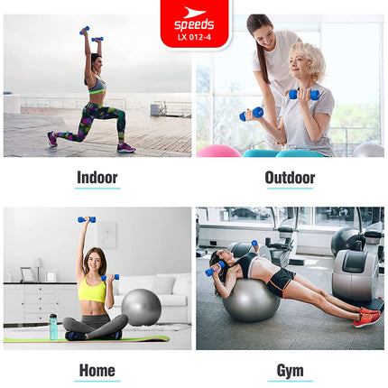 SPEEDS Dumbell Barbel Vinyl cewek matrass yoga ball yoga mat gym Neoprene Barbel Mini 012-4