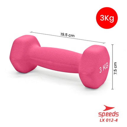 SPEEDS Dumbell Barbel Vinyl cewek matrass yoga ball yoga mat gym Neoprene Barbel Mini 012-4
