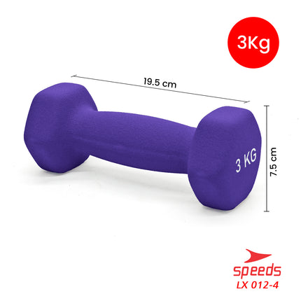 SPEEDS Dumbell Barbel Vinyl cewek matrass yoga ball yoga mat gym Neoprene Barbel Mini 012-4