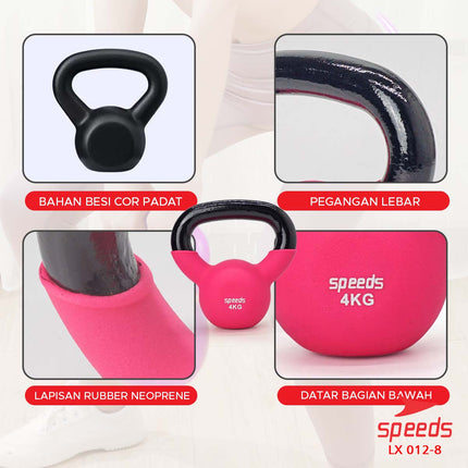 SPEEDS Dumbell / Barbel Vinyl , Alat untuk Membuat Otot Tangan, Original Impor 012-8