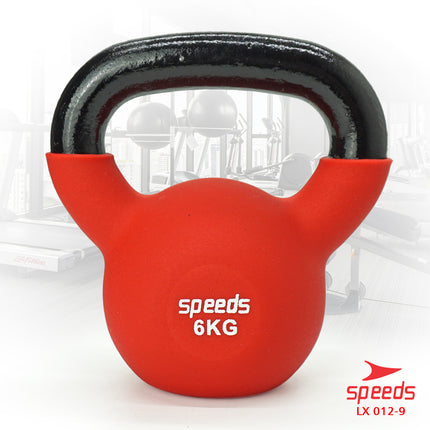 SPEEDS Dumbell Barbel Kettle Vinyl Alat Gym untuk Membuat Otot Tangan yoga 012-9 6kg