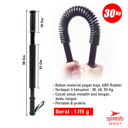 SPEEDS Power Twister Power Bender alat Fitness Pembentuk Otot Dada 30 KG 013-1