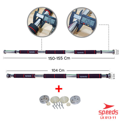 SPEEDS Pull Up Bar Chin Up Bar Tiang Pull Up Pintu Rumah Gym Alat Fitness Olahraga Portable 013-11