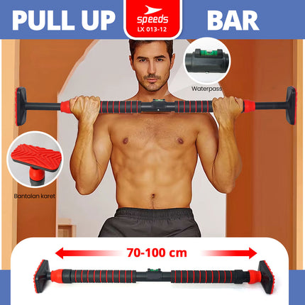 SPEEDS Pull Up Bar Door Chinning Bar Alat Latihan Fitness Olahraga Murah 013-12