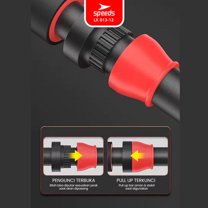 SPEEDS Pull Up Bar Door Chinning Bar Alat Latihan Fitness Olahraga Murah 013-12