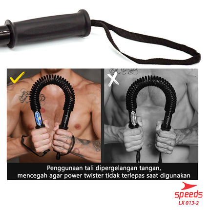 SPEEDS Power Twister Power Bender 40kg alat Fitness Pembentuk Otot Dada 013-2
