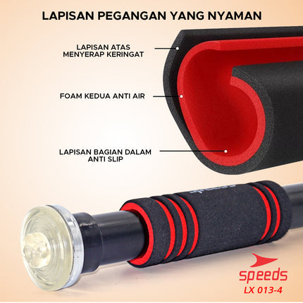 SPEEDS Pull Up Bar atau Door Chinning Bar Untuk pembentukan otot anda 013-4