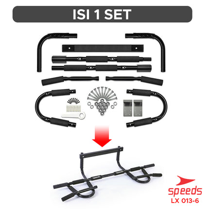 SPEEDS Pull Up Bar/Iron Gym /chin up / Bar Door Alat Fitness Gym di rumah 013-6