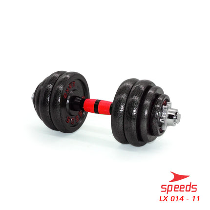 SPEEDS Dumbel Barbel Set 30Kg Tiang Angkat Beban Besi Stainless 30 Kg LX 014-11