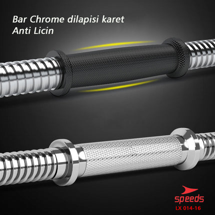 SPEEDS DUMBELL BARBEL SET 15 KG Alat Olahraga Angkat Beban Besi SET 014-16