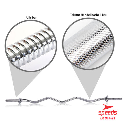 SPEEDS STICK BARBEL 150 cm STICK DUMBELL BAR EZ Curl Bar Stamina Fitness Gym Tongkat Barbel 014-21