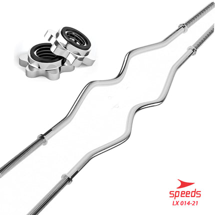 SPEEDS STICK BARBEL 150 cm STICK DUMBELL BAR EZ Curl Bar Stamina Fitness Gym Tongkat Barbel 014-21