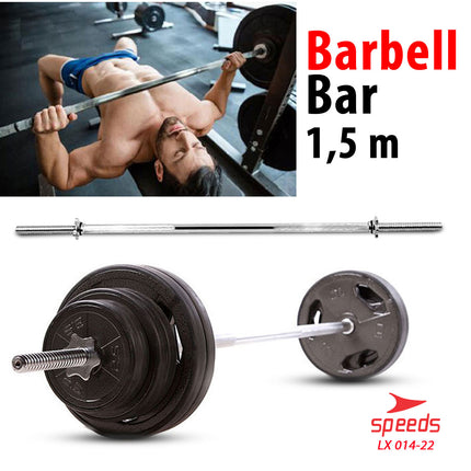 SPEEDS STICK BARBEL 150 cm STICK DUMBELL BAR Fitness Gym Tongkat Barbel 014-22