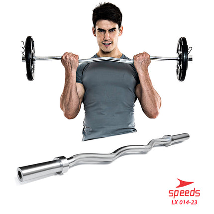 SPEEDS Stick Barbell 120 cm Stick Dumbell BAR EZ Curl Bar Olimpiade Fitness Gym Tongkat Barbel 014-23