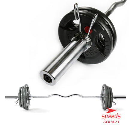 SPEEDS Stick Barbell 120 cm Stick Dumbell BAR EZ Curl Bar Olimpiade Fitness Gym Tongkat Barbel 014-23