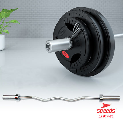 SPEEDS Stick Barbell 120 cm Stick Dumbell BAR EZ Curl Bar Olimpiade Fitness Gym Tongkat Barbel 014-23