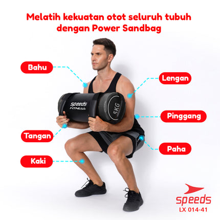 SPEEDS Power Sand Bag Power Bag Pemberat Tubuh 5Kg Tas Pasir Untuk Gym dan Fitness 014-41