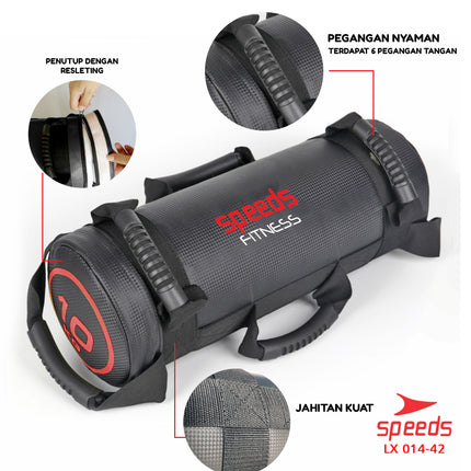SPEEDS Power Sand Bag Power Bag Pemberat Tubuh 10Kg Tas Pasir Untuk Gym dan Fitness 014-42