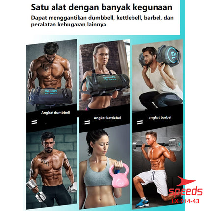 SPEEDS Power Sand Bag Power Bag Pemberat Tubuh 15Kg Tas Pasir Untuk Gym dan Fitness 014-43