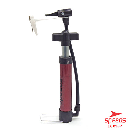 SPEEDS Pompa Angin Manual Plus Jarum Untuk Bola Basket Sepak Futsal Volly Pump Ball 016-1