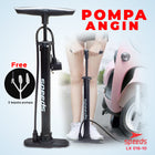 SPEEDS Pompa Angin Sepeda Manual Pompa Ban Motor Pompa Mini Pompa Tangan Multifungsi 016-10