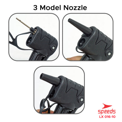 SPEEDS Pompa Angin Sepeda Manual Pompa Ban Motor Pompa Mini Pompa Tangan Multifungsi 016-10