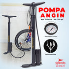 SPEEDS Pompa Angin Manual Untuk Ban sepeda, motor atau lainnya Alumunium Steel 016-11