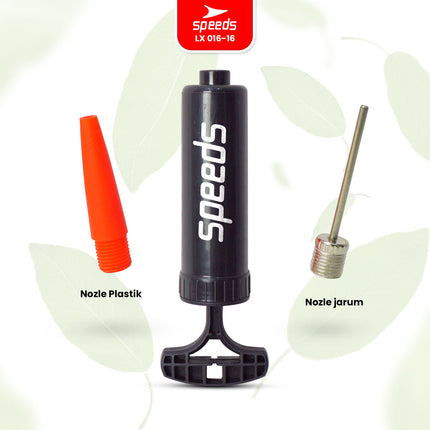 SPEEDS Pompa Sepeda Pompa Bola / Pompa Ban Air Hand Pump Baloon Multifungsi Pompa Angin 016-16