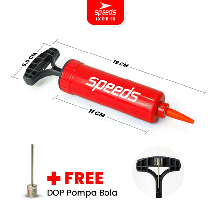 SPEEDS Pompa Sepeda Pompa Bola / Pompa Ban Air Hand Pump Baloon Multifungsi Pompa Angin 016-16